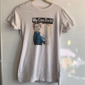 Flattering fit PBR Rosie riveter shirt